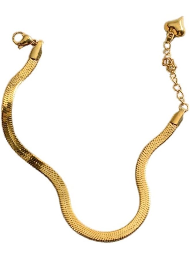 انسيال حية ذهبي استانلس ستيل مقاوم للصدأ - Image 1